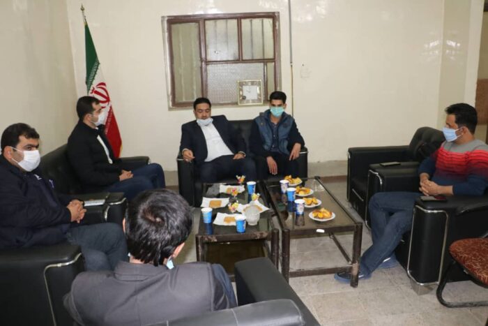 نشست رئیس شورای شهرستان مسجدسلیمان با رئیس اداره ورزش و جوانان